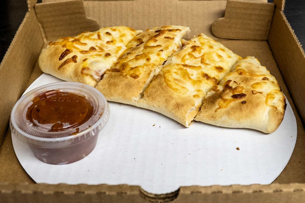 calzone with sauce to go